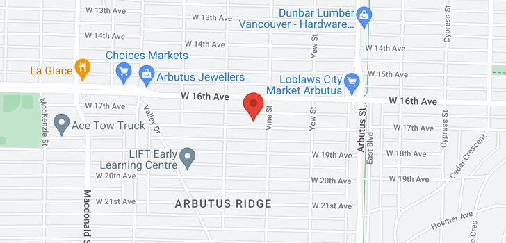 map of 2335 W 18TH AVENUE